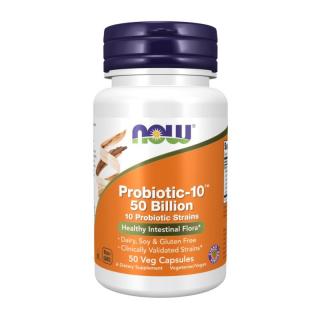 NOW FOODS Probiotic-10, 50 Billion, 50 veg caps.