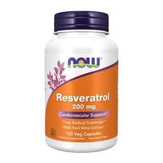 NOW FOODS Resveratrol with Red Wine Ext. 120 caps.