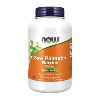 NOW FOODS Saw Palmetto Berries 550 mg 250 veg caps.