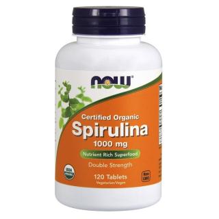 NOW FOODS Spirulina Organic 1000 mg 120 tabs.