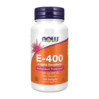 NOW FOODS Witamina E-400 100 softgels