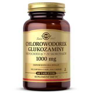 SOLGAR Chlorowodorek glukozaminy 1000 mg 60 tabs.