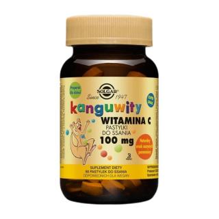 SOLGAR Kanguwity Witamina C 100 mg 90 tabs.