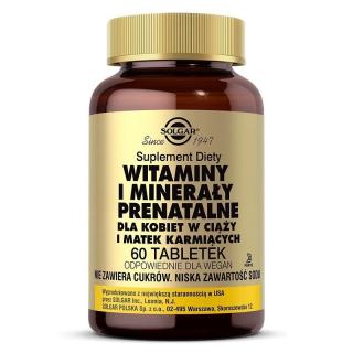 SOLGAR Witaminy Minerały Prenatalne 60 tabs.