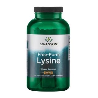 SWANSON Free Form L-Lizyna 500 mg 300 caps.