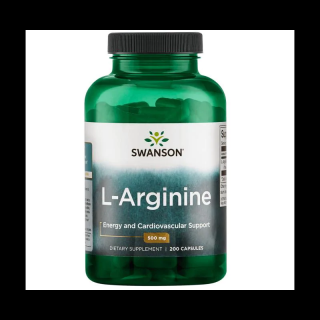 SWANSON L-Arginina 500 mg 200 caps.