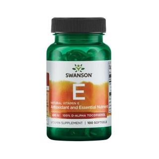 SWANSON Naturalna Witamina E 400IU 100 softgels