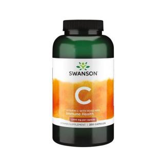 SWANSON Witamina C 1000 mg z Dziką różą 250 caps.