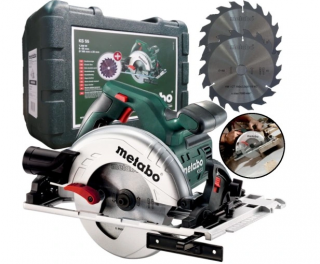 Ręczna pilarka tarczowa 160mm 1200W KS 55 FS + dwie piły 18Z Metabo