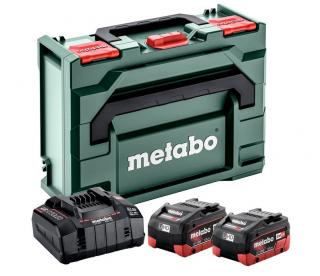 Zestaw Metabo 2x akumulator LiHD 18V 5,5 Ah + ładowarka ASC 145 + metaBOX