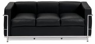 3 osobowa sofa inspirowana projektem LC3 Le Corbusiere