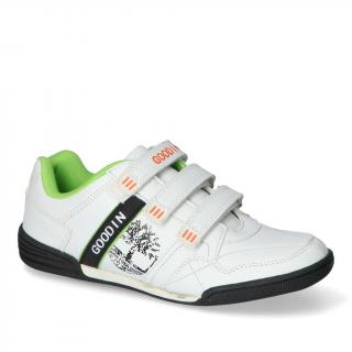 Adidasy 11220C Białe/Czarne/Zielone