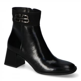 Botki Arka BI7909/1974+0074+1290 Czarne lakier