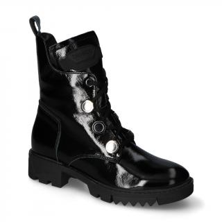 Botki Arka BI7914/1974+1290 Czarne lakier
