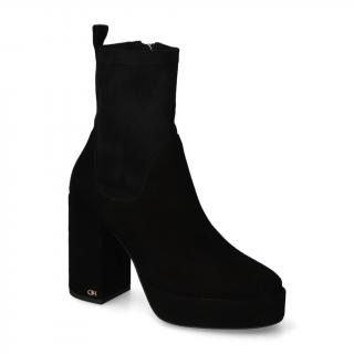 Botki Chebello 4266-037-409 Czarne zamsz