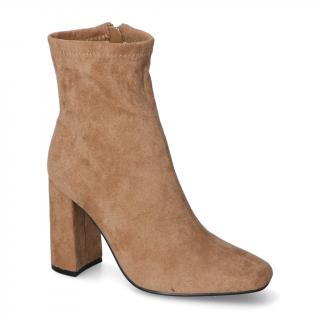 Botki damskie 588-22 Khaki zamsz