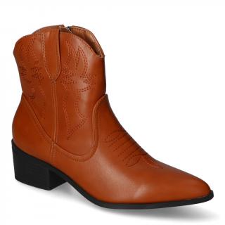Botki damskie 9988-2 Camel