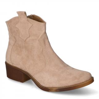 Botki For-But 157 Taupe zamsz