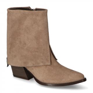 Botki Gamis 7635/T1 Brązowe zamsz