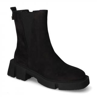 Botki Karino 4788/003-F Czarne zamsz