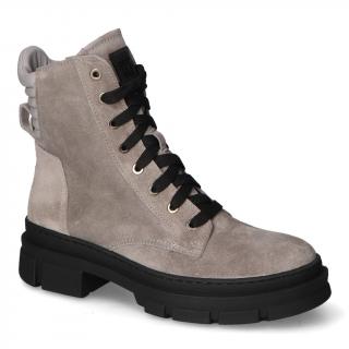 Botki Nessi 22388 Szary W3 zamsz