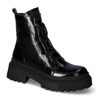 Botki Nessi 24685 Czarny 711 lakier