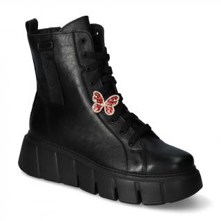 Botki Nessi 24691 Czarny 1 lico