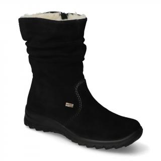 Botki Rieker Z7171-01 Czarne zamsz