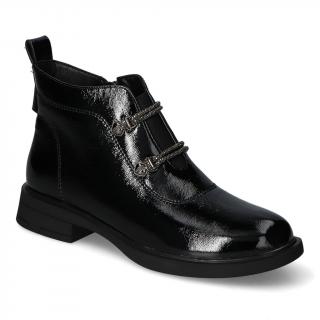 Botki S.Barski MR880-143 Czarne lakier