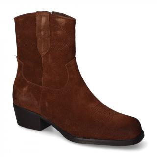 Botki Sergio Leone BT284-S Brązowe zamsz