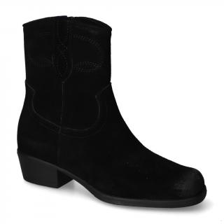 Botki Sergio Leone BT284-S Czarne zamsz