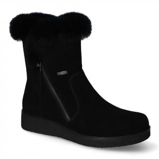 Botki Sergio Leone BT338-S Czarne nubuk