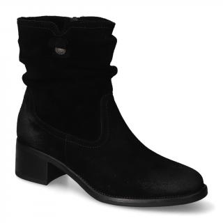 Botki Sergio Leone BT354-S Czarne zamsz