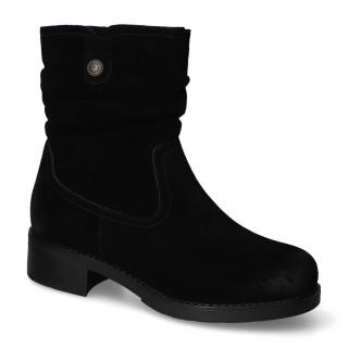 Botki Sergio Leone BT355-S Czarne zamsz