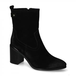 Botki Sergio Leone BT677-S Czarne zamsz