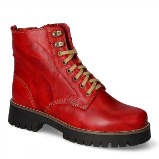 Botki Stella 4096 Czerwony 1 lico