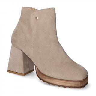Botki Veronna 1305/KW Cappucino zamsz