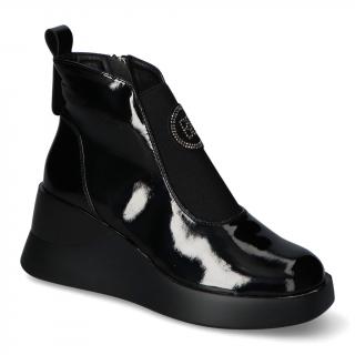 Botki Vinceza 58333BKPT Czarne lakier