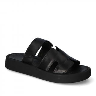 Klapki Nicole 2826/001 Czarne lico