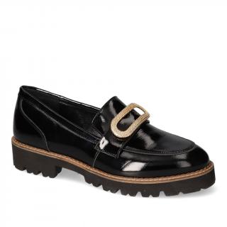 Mokasyny CheBello 2720-036 Czarne lakier