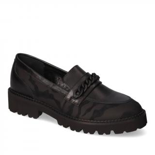 Mokasyny Chebello 2790-300-296 Czarne lico+zamsz