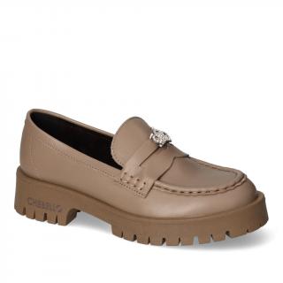 Mokasyny CheBello 4291-476 Taupe lico