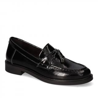Mokasyny Nessi 24610 Czarny 711 lakier