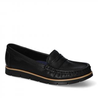 Mokasyny Nessi 76506 Czarny ST lico