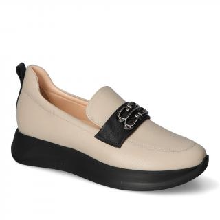 Półbuty Arka BI6702/2301+2241+1290 Beżowe lico