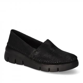 Półbuty Filippo DP6161/24BK Czarne zamsz