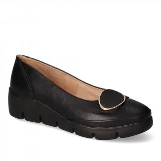 Półbuty Filippo DP6465/24BK Czarne lico