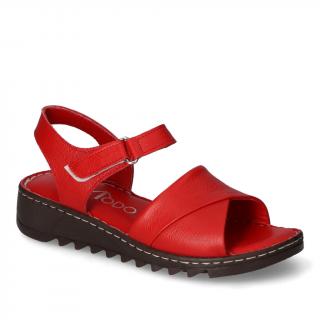 Sandały Modo 30021-106 Czerwone lico