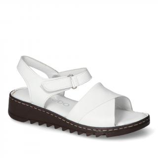 Sandały Modo 30021-110 Białe lico