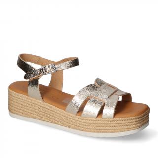 Sandały Oh my Sandals 5439/15539 Szampan lico